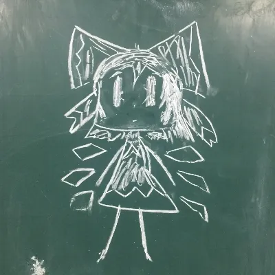 Cirno on Blackboard